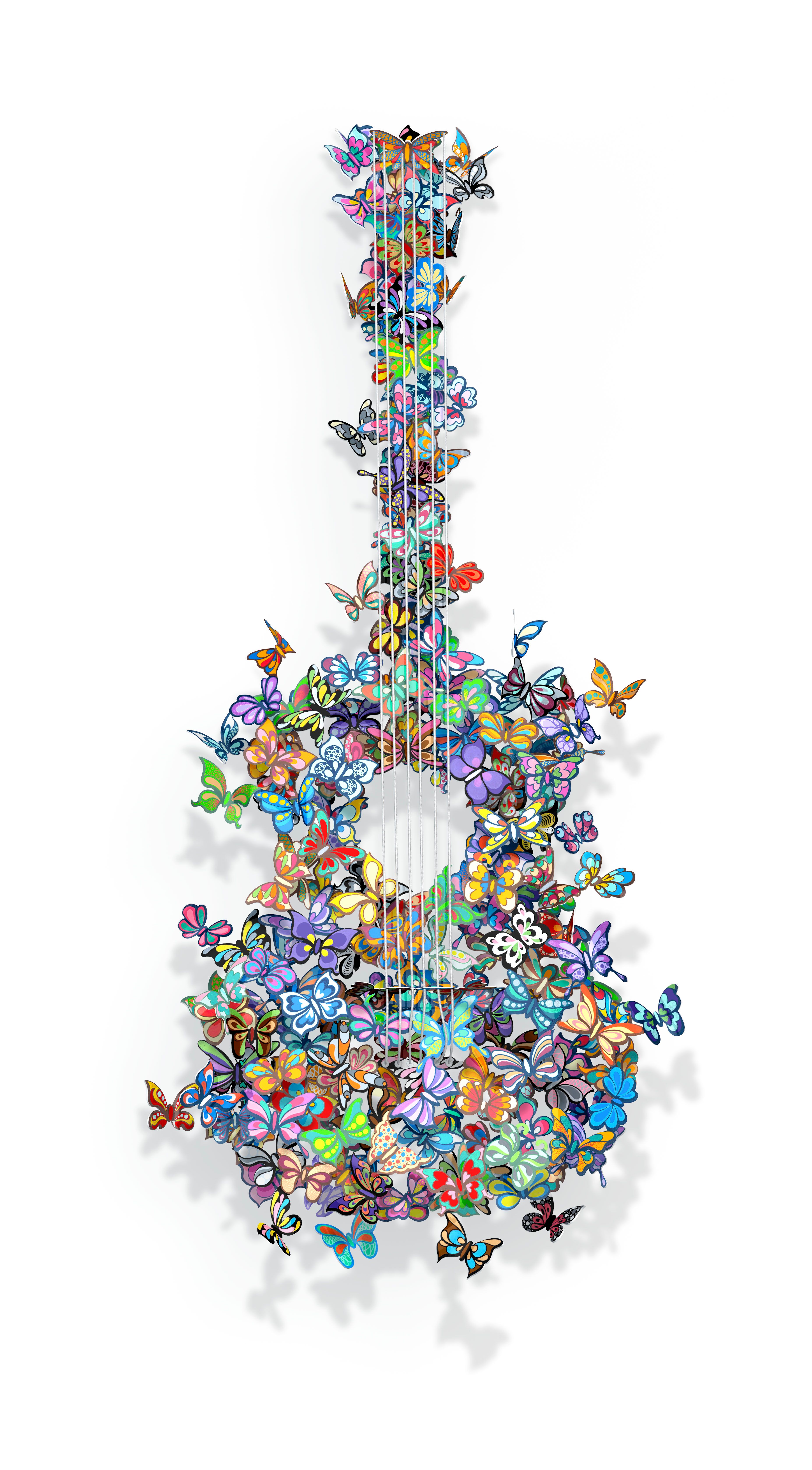 butterfly guitar making